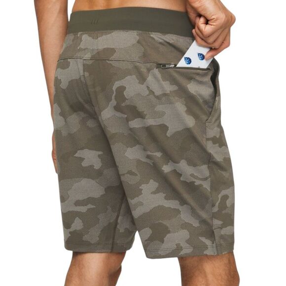 LULULEMON T.H.E. Short 7" Mesh Mesh Camo Max Dark Olive Green Small - Picture 1 of 10